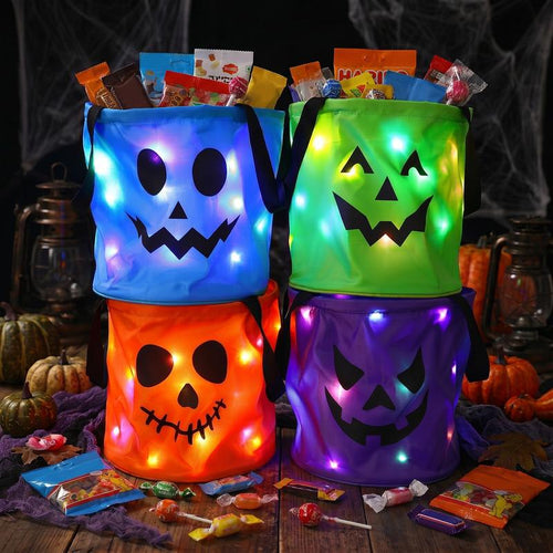 Light up halloween bag