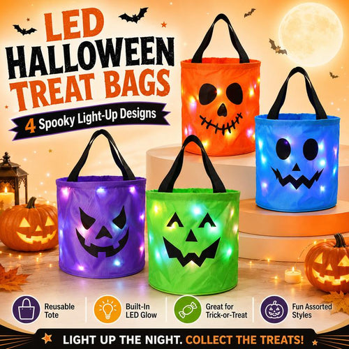 Light up halloween bag