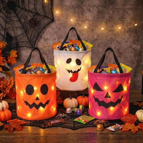 Light up halloween bag