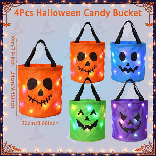 Light up halloween bag