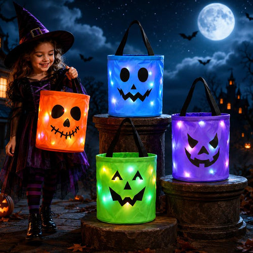 Light up halloween bag