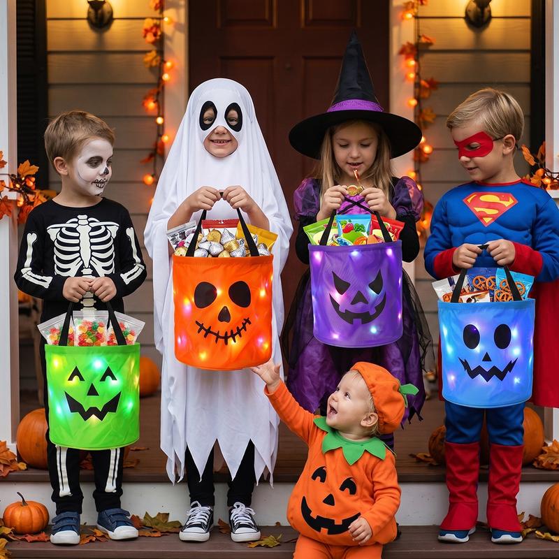Light up halloween bag